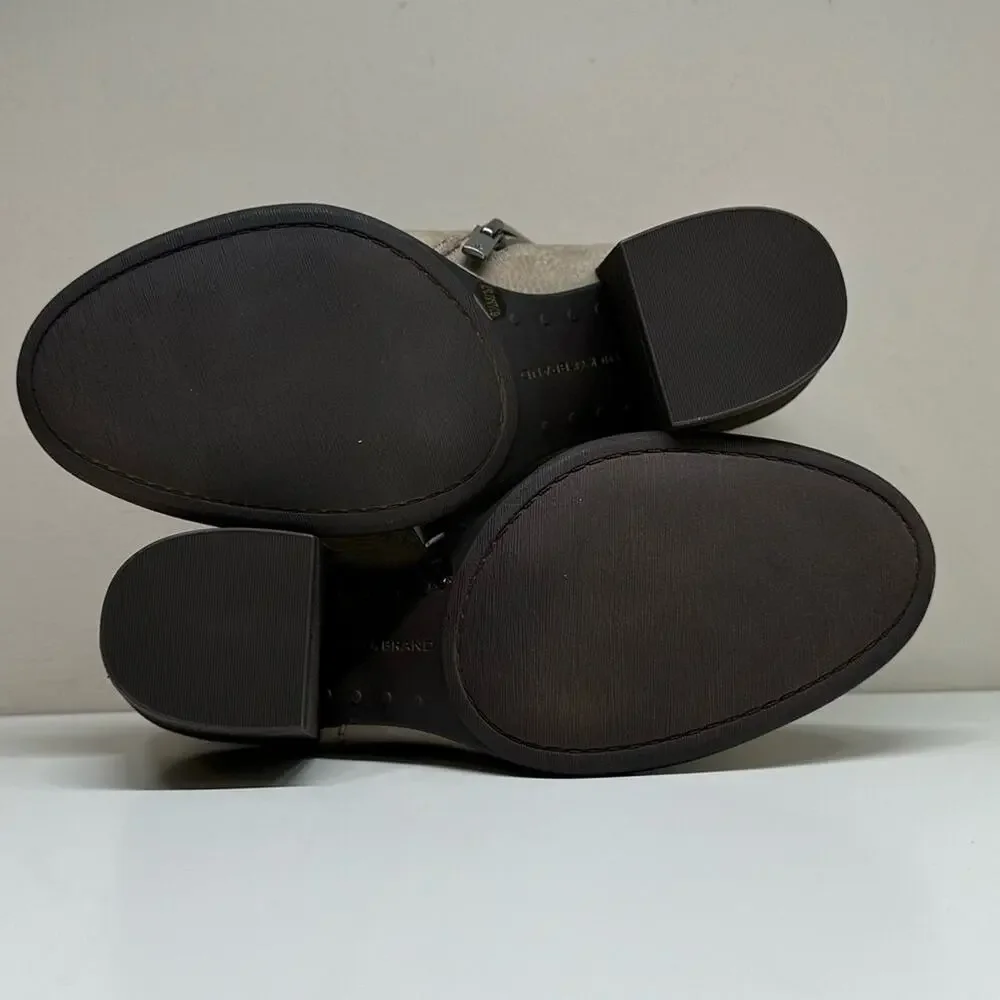 NWOB | Lucky Brand | Bellita Booties | Taupe | Size 6.5 M